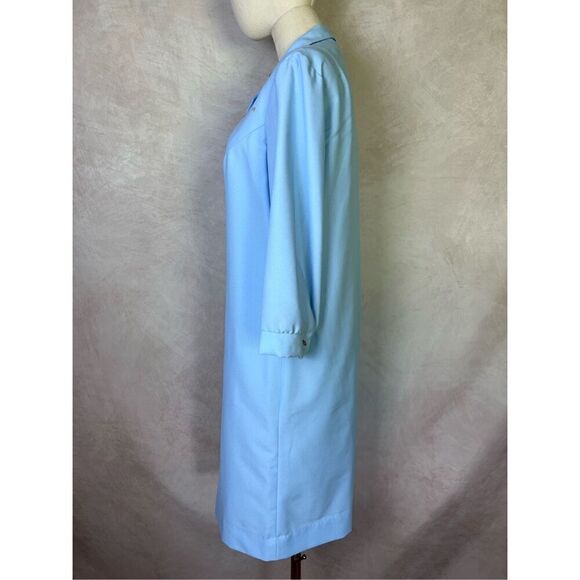 Vintage 1970s Blue Shift Dress - Picture 4 of 6